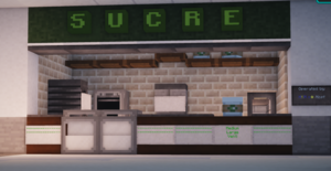 Sucre Café in the airport